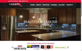 Modern Flooring Interiors website