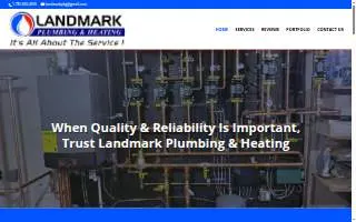 Landmark Plumbing & Heating of Evanston website