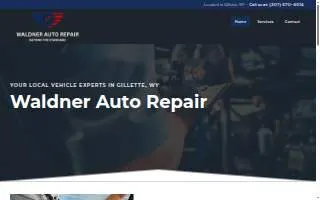 Waldner Auto Repair website
