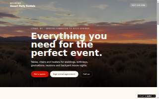 Wyoming Desert Party Rentals of Green River