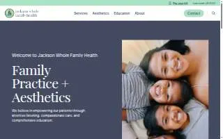 Jackson Whole Family Health website