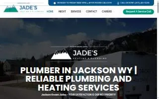 Jades's Heating & Plumbing LLC website