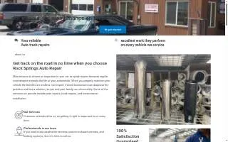 Rock Springs Auto Repair website