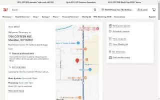 Walgreens of Sheridan website