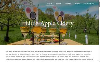 Little Apple Farm and Cidery LLC website