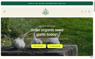 Maine Garlic Company website