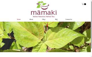 Mamaki Native Hawaiian Herbal Tea, LLC website