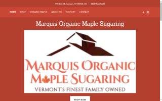 MARQUIS ORGANIC MAPLE SUGARING LLC. website