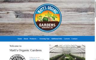 Matt's Organic Gardens, Inc. website