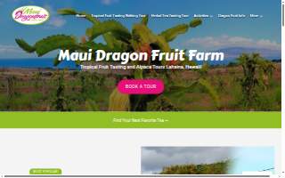 Maui Dragon Fruit Farm LLC DBA Aloha Aina Organic Farms website