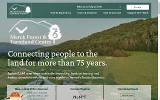 Merck Forest Foundation, Inc. DBA Merck Forest & Farmland Center website