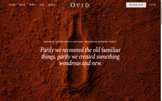 Metamorphosis Wines, LLC dba Ovid Vineyards website