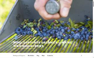 Middlegrounds Organic Blueberries website