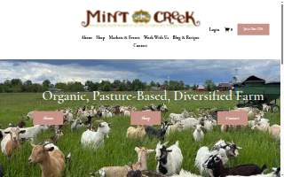 Mint Creek Inc DBA Mint Creek Farm website