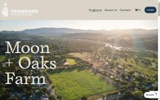 Moon + Oaks Farm website
