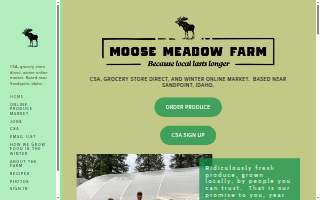 Moose Meadow Farm website