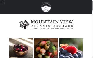 Mountain View Organic Orchard website