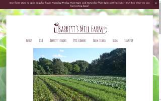 Barrett's Mill Farm website