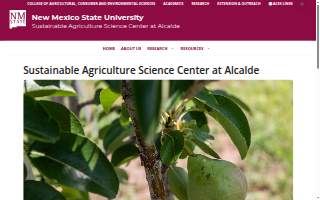 New Mexico State University--Sustainable Agricultural Science Center at Alcalde website