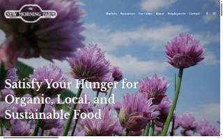 New Morning Farm website