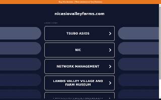 Nicasio Valley Farms website