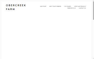 Obercreek Farm website
