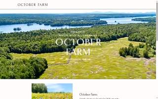 October Farm LLC website