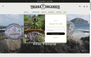 Ohana Organics website