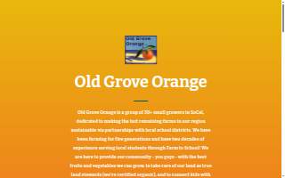 Old Grove Orange, Inc. website