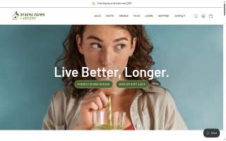 Ophema LLC dba Wheatgrass and Sprouts website