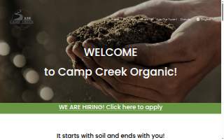 Organic Greens, LLC DBA Camp Creek Organic Produce website