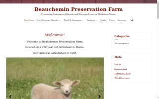 Beau Chemin Preservation Farm website