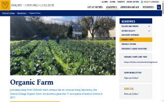 Oxford College of Emory University dba Oxford College Farm website