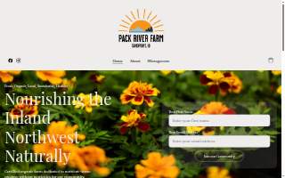 Pack River Farm website