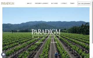Paradigm Winery website