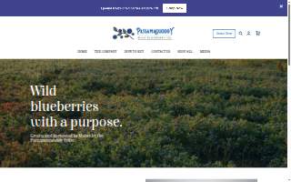 Passamaquoddy Wild Blueberry Co. website