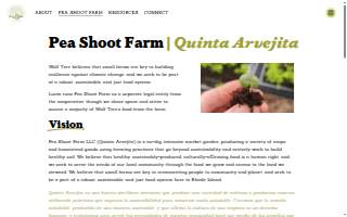 Pea Shoot Farm LLC website