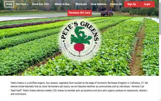 Pete's Greens, Inc website