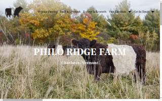 Philo Ridge Farm and Livestock LLC DBA Philo Ridge Farm website