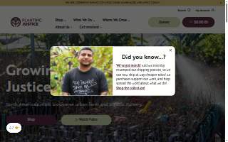 Planting Justice website