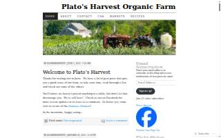 Plato's Harvest website