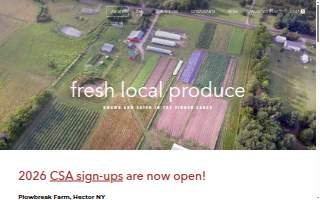 Plowbreak Farm website