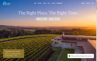 Ponzi Vineyards website