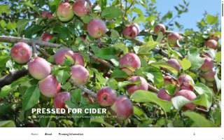 Pressed for Cider website