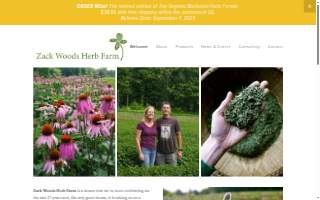 Producer: Jeff Carpenter DBA Zack Woods Herb Farm website