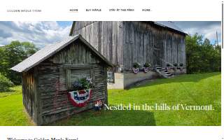 Producer: Spencer Shoram DBA Golden Maple Farm website
