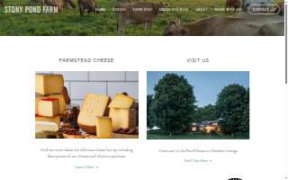 Producer: Tyler Webb DBA Stony Pond Farm website
