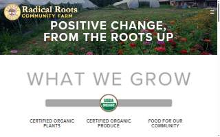 Radical Roots, Inc. DBA Radical Roots Farm website