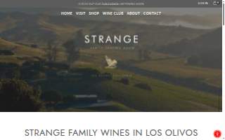 Railway, LLC dba Strange Family Vineyards website
