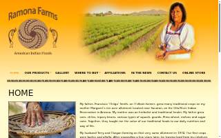 Ramona's American Indian Foods, LLC dba Ramona Farms website